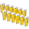 Jupiler Ribbel Bierglazen 25cl set van 12 - Bier Glas 0,25 l - 250 ml