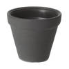 Prosperplast Plantenpot/bloempot Classic Garden - buiten/binnen - kunststof - antraciet - D25 x H26 cm - Plantenpotten