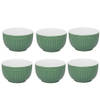 Schaaltjes set 6x - GreenGate Mini schaaltje (dipschaaltje) Alice Dusty Groen 150 ml