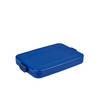 Mepal Lunchbox Take a Break Flat - Geschikt voor 4 boterhammen - Voor een Laptoptas - Broodtrommel - Vivid Blue