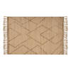 Beliani HANDERE - Gevlochten-Beige-Jute