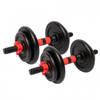 Gorilla Sports Dumbellset 15 kg - 2 x 7.5 kg - Gietijzer - 25 mm