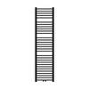 LuxeBath Badkamerradiator Sahara 400x1800 mm Zwart mat recht met middenaansluiting Designradiator