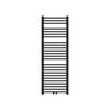 LuxeBath Badkamerradiator Sahara 500x1500 mm Zwart mat Gebogen met middenaansluiting