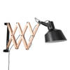 Anne Lighting Porter wandlamp zwart hout kapdiameter: 18 cm