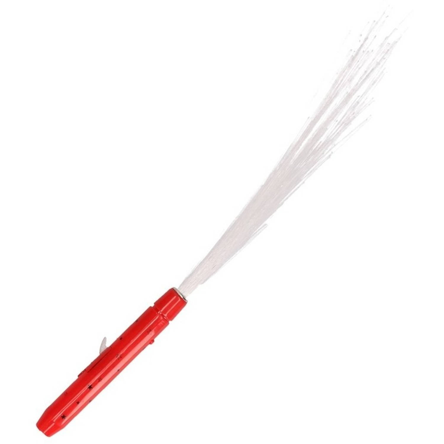 Gekleurde rode LED licht stick met fiber Discolampen