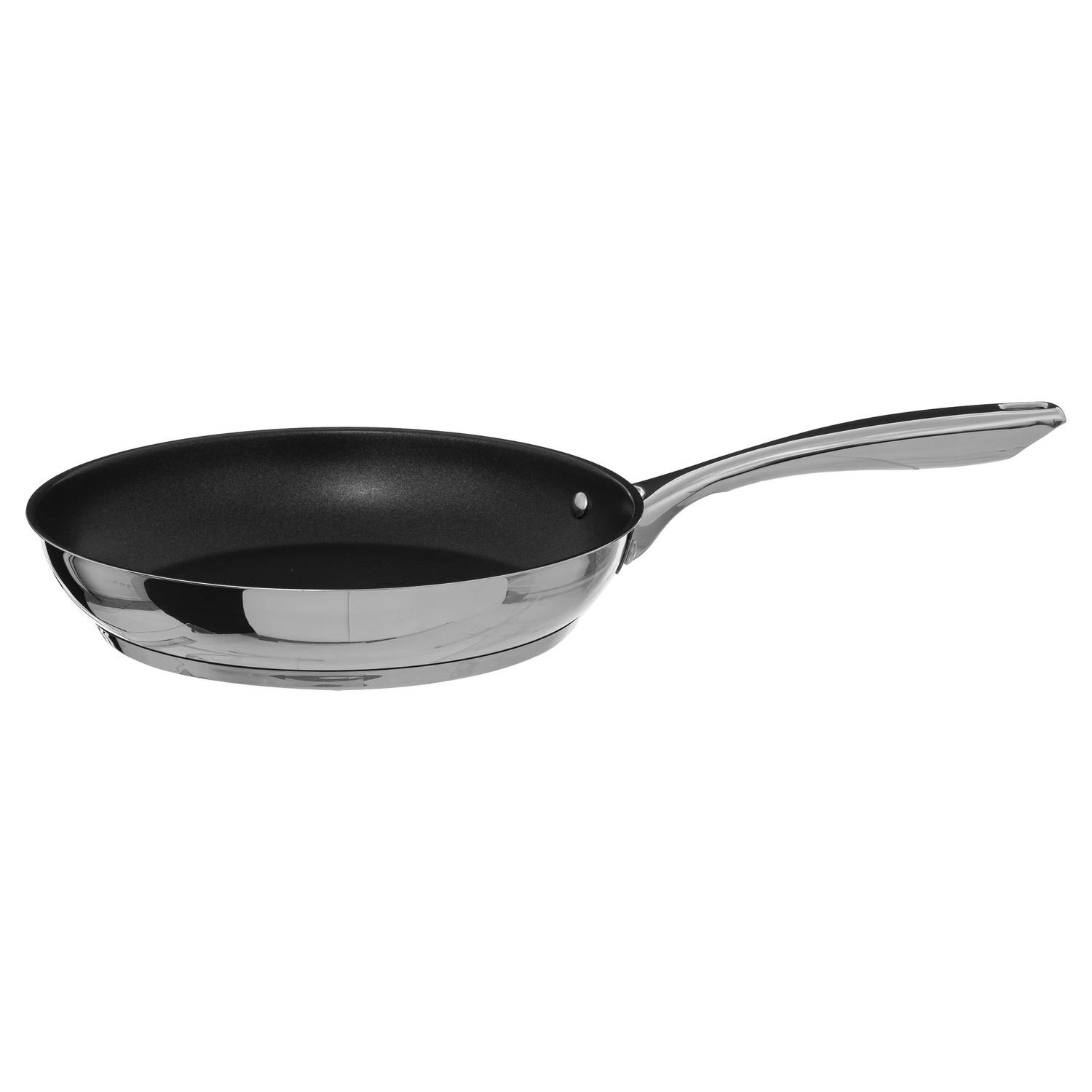 Secret de Gourmet - Koekenpan - Alle kookplaten/warmtebronnen geschikt - zilver/zwart - Dia 28 cm