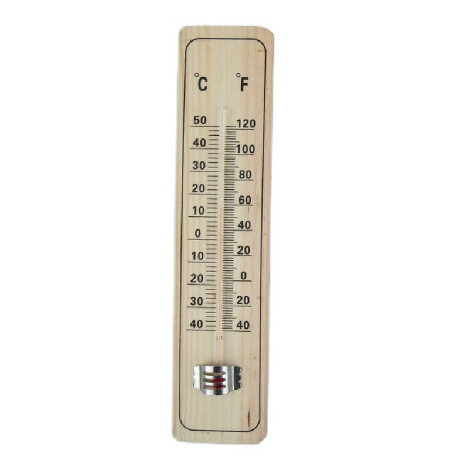 Alma Garden Thermometer Binnen-buiten Hout 22 Cm