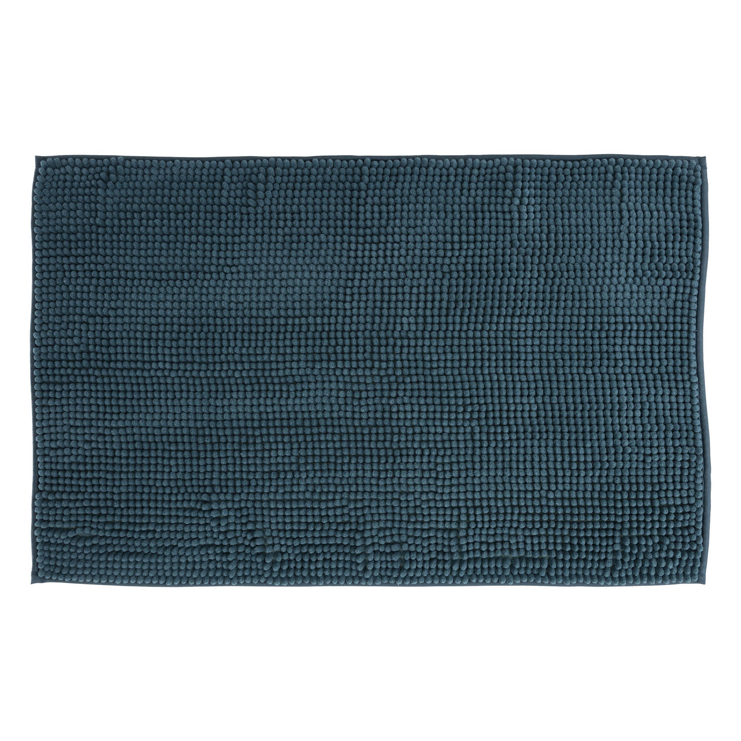 Atmosphera Badkamer kleedje/badmat voor de vloer - 50 x 80 cm - donkerblauw