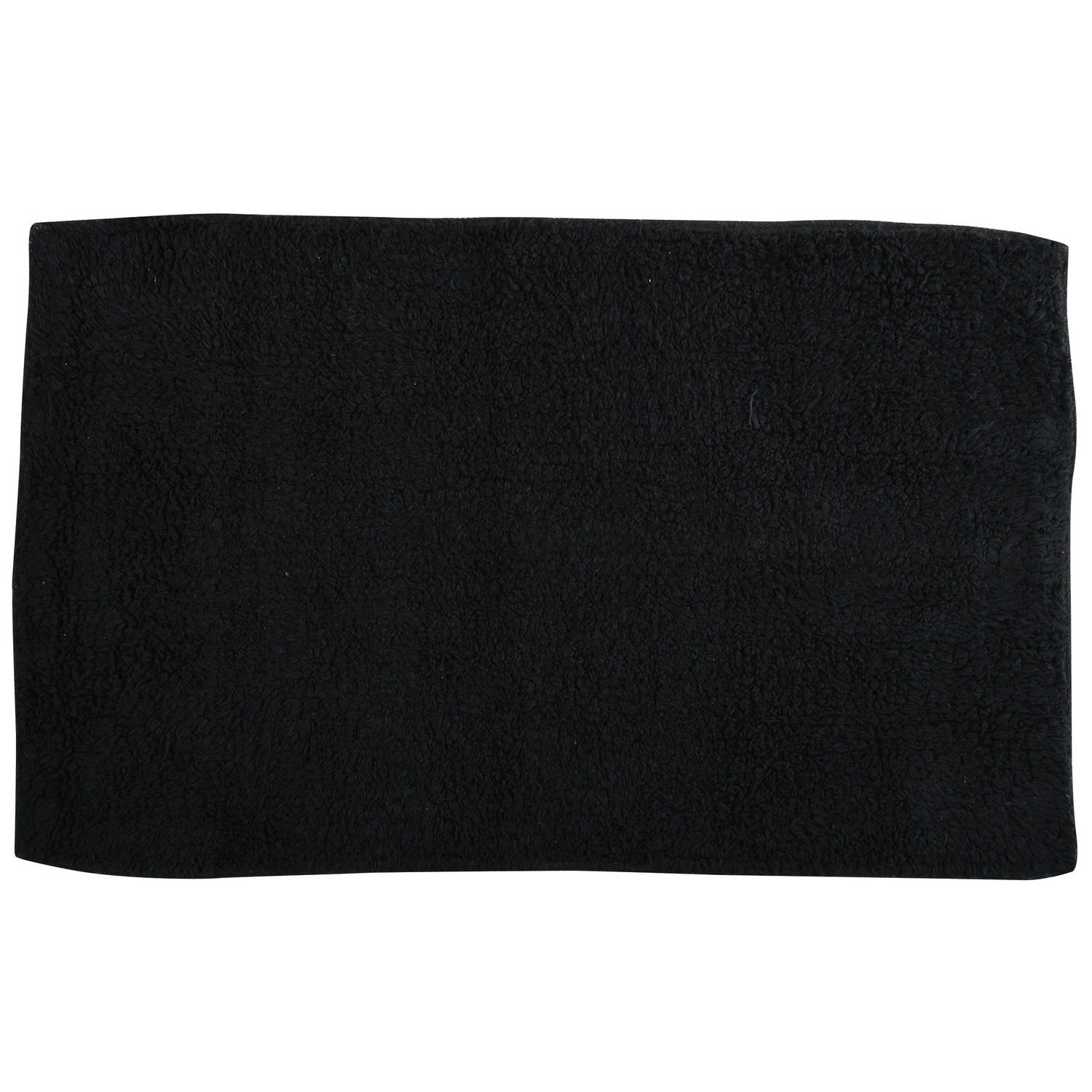 Msv Badkamerkleedje-badmat Voor Op De Vloer Zwart 45 X 70 Cm