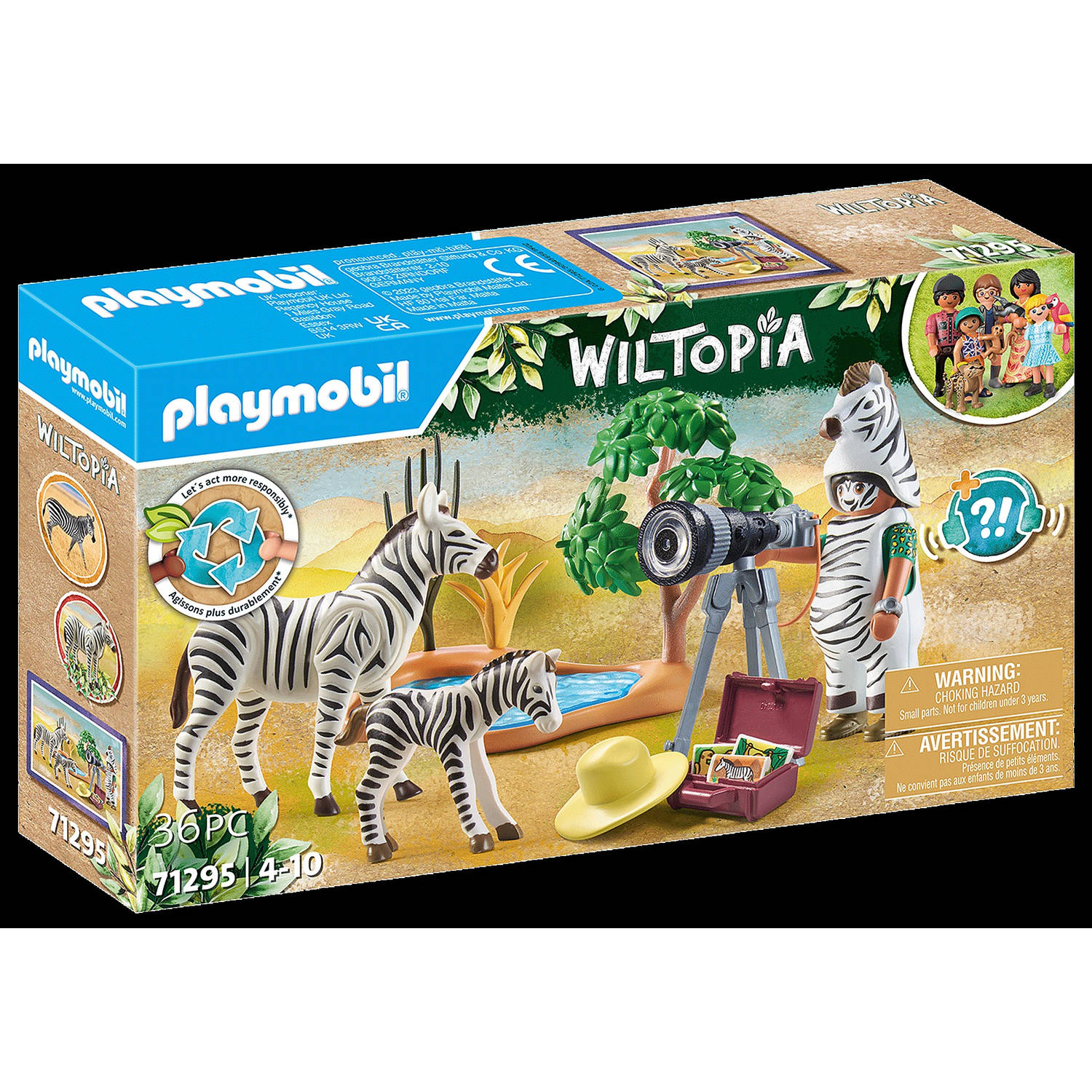 PlaymobilÂ® wildtopia 71295 onderweg met de dierenfotograaf