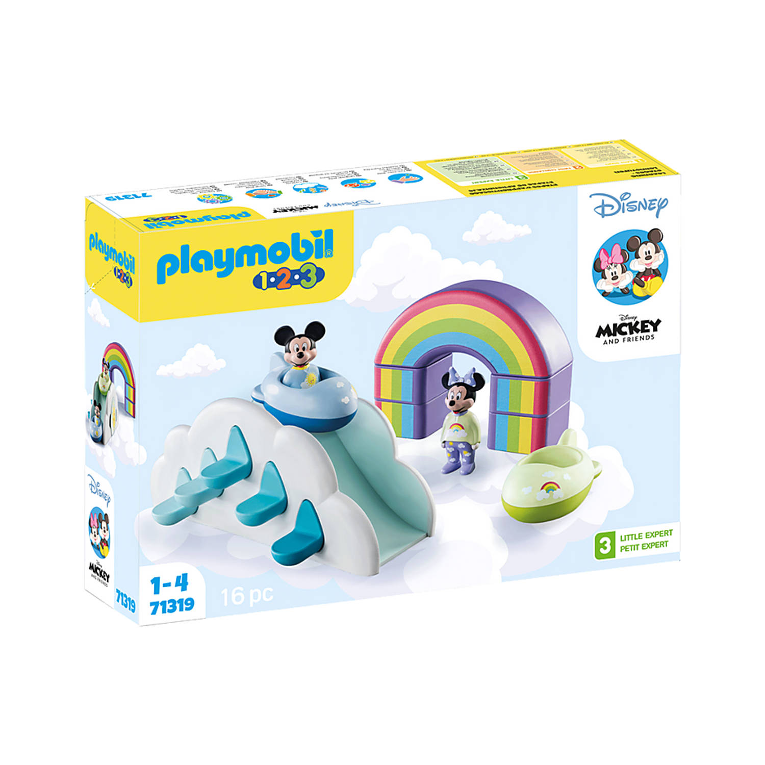 Playmobil® Constructie-speelset Mickey's & Minnie's wolkenhuis (71319), Playmobil 1-2-3 Gemaakt in E