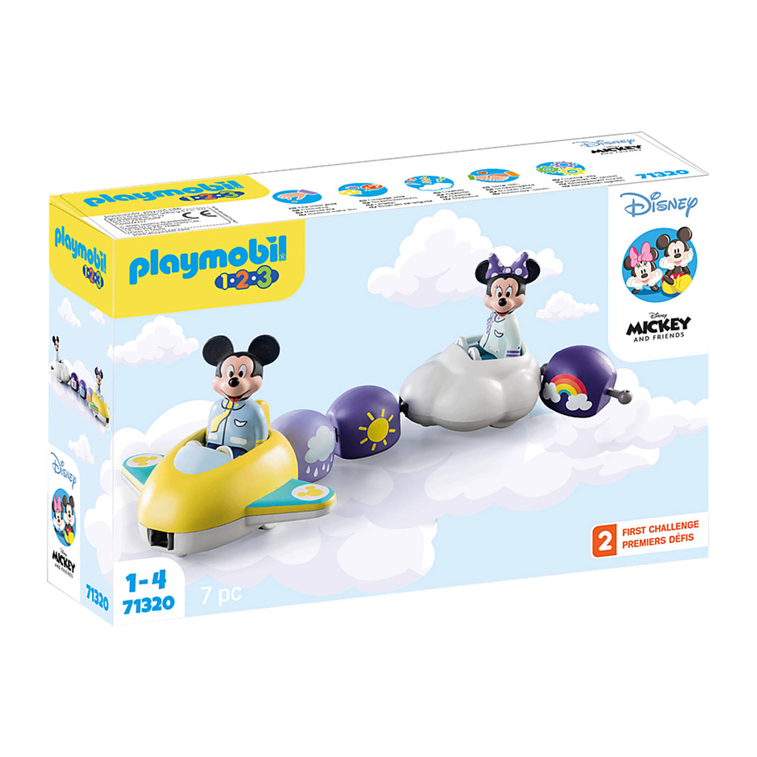 Playmobil® Constructie-speelset Mickey's & Minnie's wolken (71320), Playmobil 1-2-3 Gemaakt in Europ
