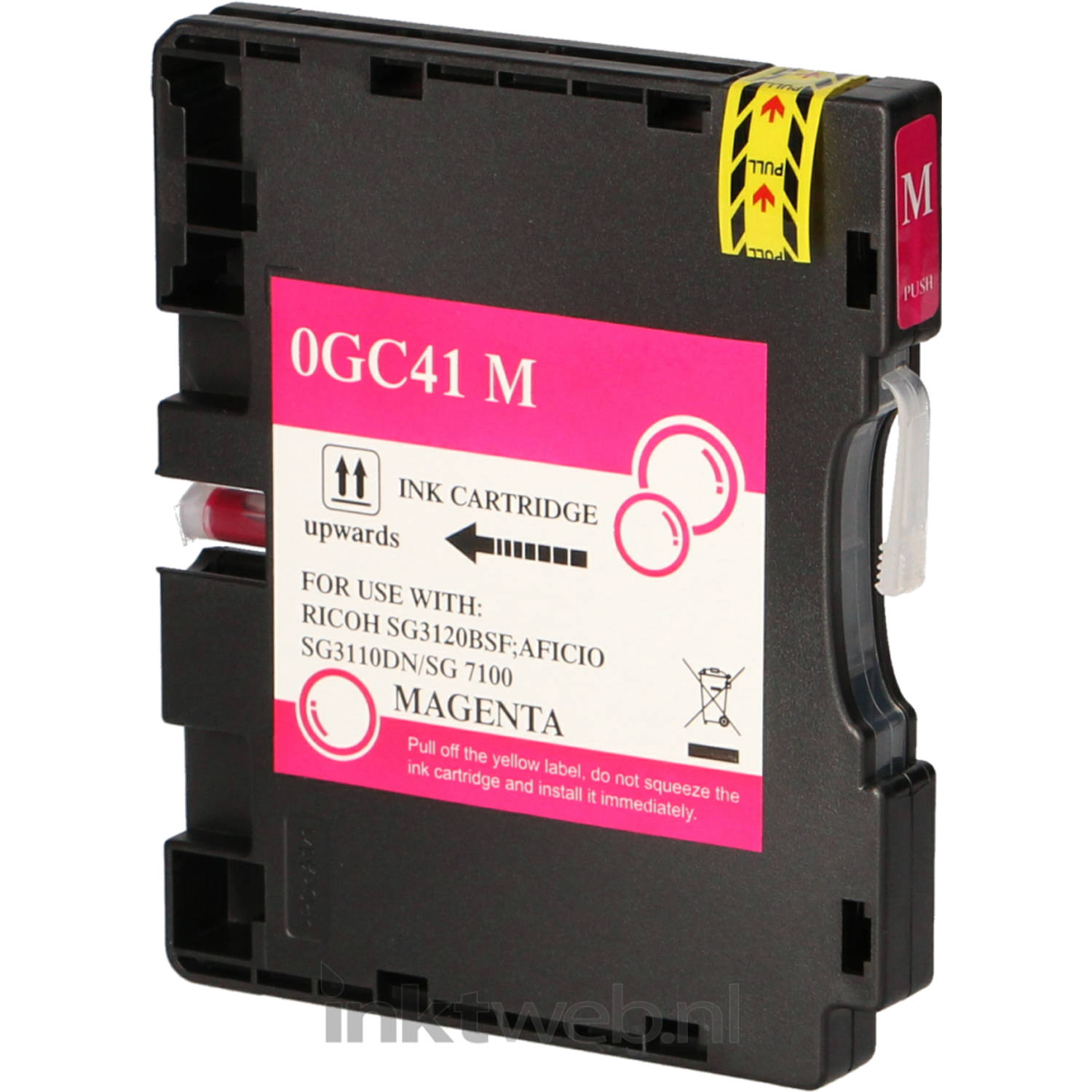 Huismerk Ricoh GC-41M magenta cartridge