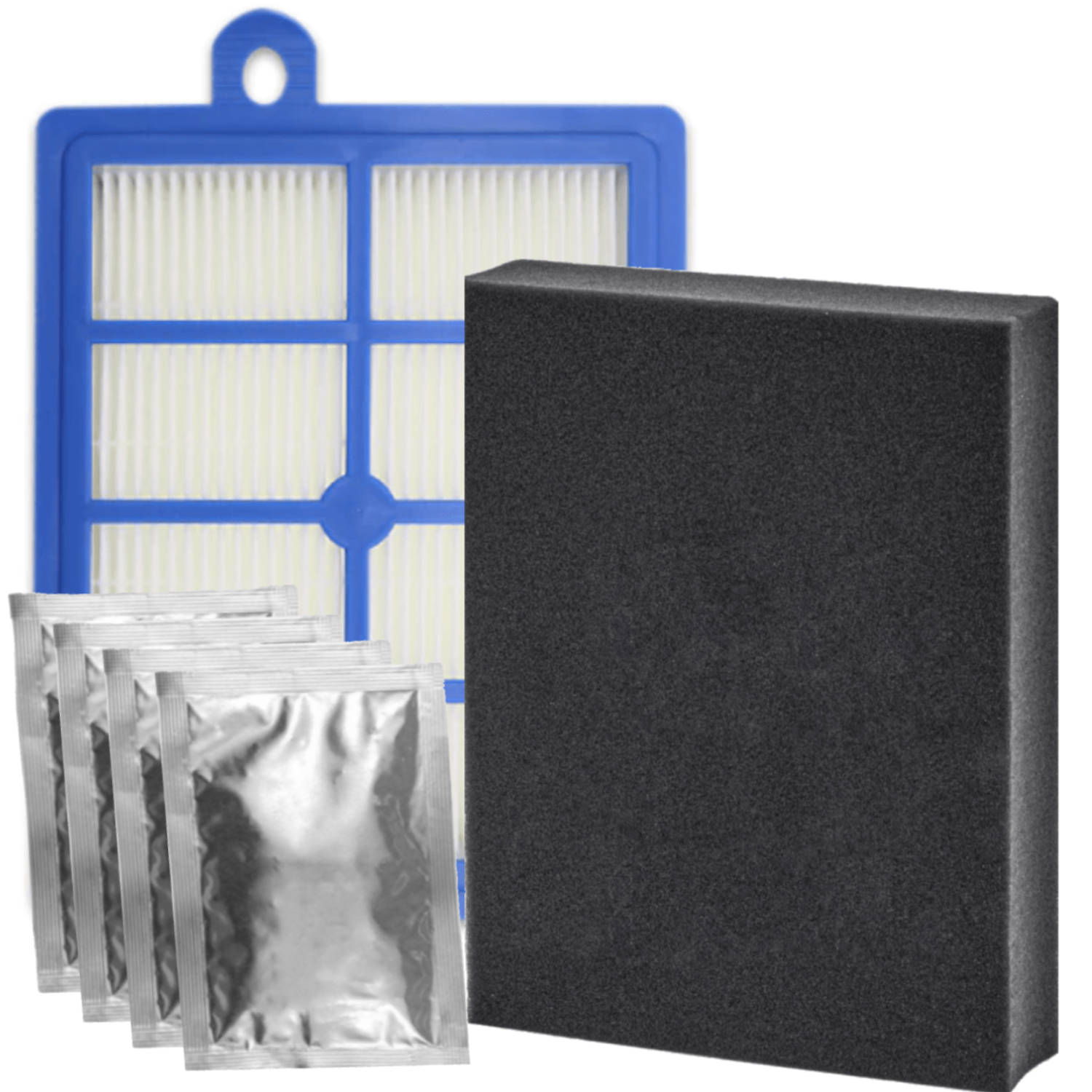 Filterset geschikt voor AEG LX7 en LX8 series - HEPA filter, geurzakjes, schuimfilter - stofzuiger allergiefilter - Vervangt AUSK11 starter kit FC8031/01 1184255014 7321423161707