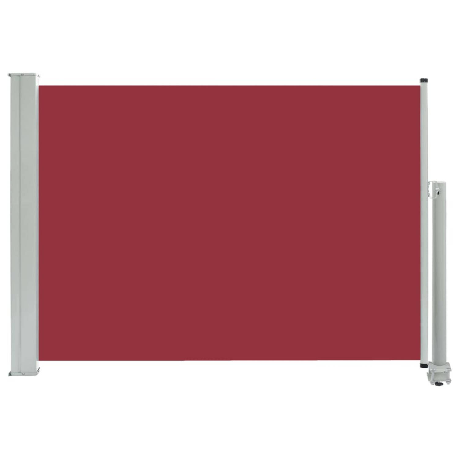 vidaXL Tuinscherm uittrekbaar 80x300 cm rood