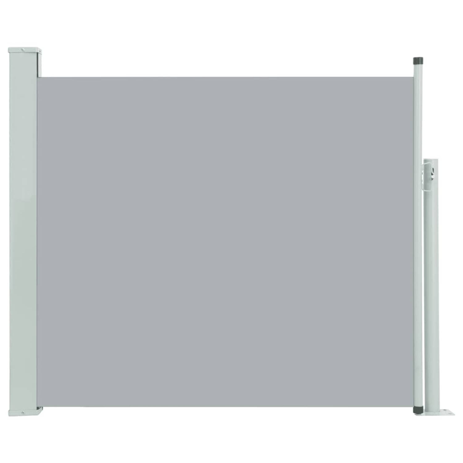 vidaXL Zijluifel uittrekbaar 100x300 cm grijs