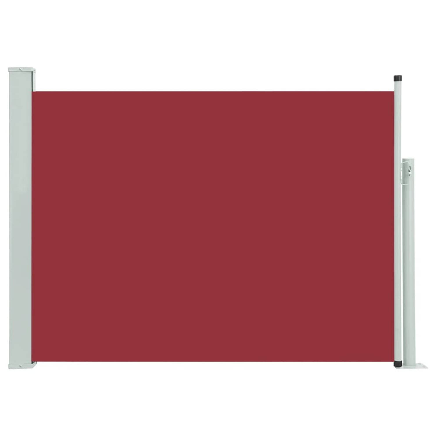vidaXL Tuinscherm uittrekbaar 117x500 cm rood