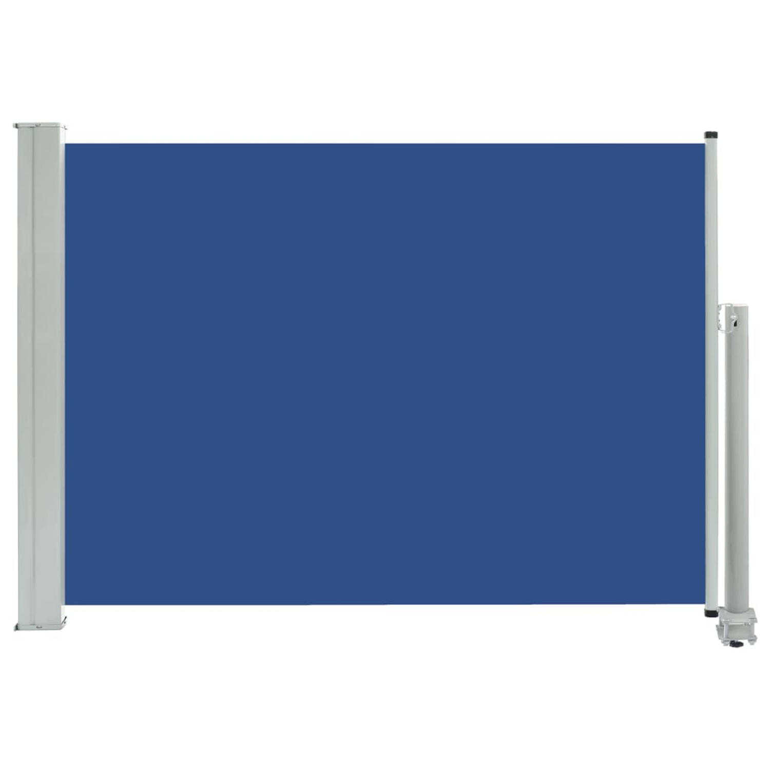 vidaXL Tuinscherm uittrekbaar 80x300 cm blauw