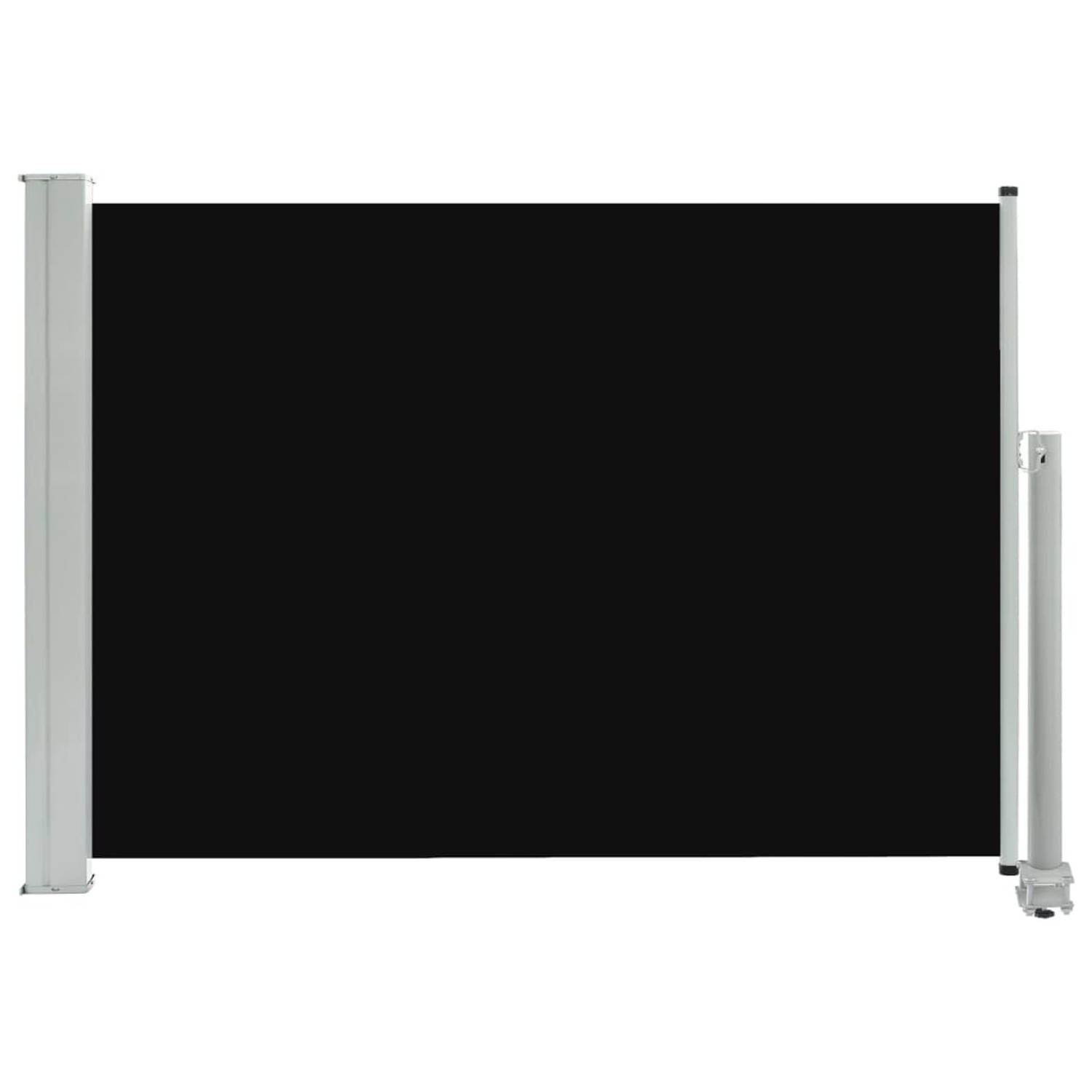 vidaXL Tuinscherm uittrekbaar 80x300 cm zwart