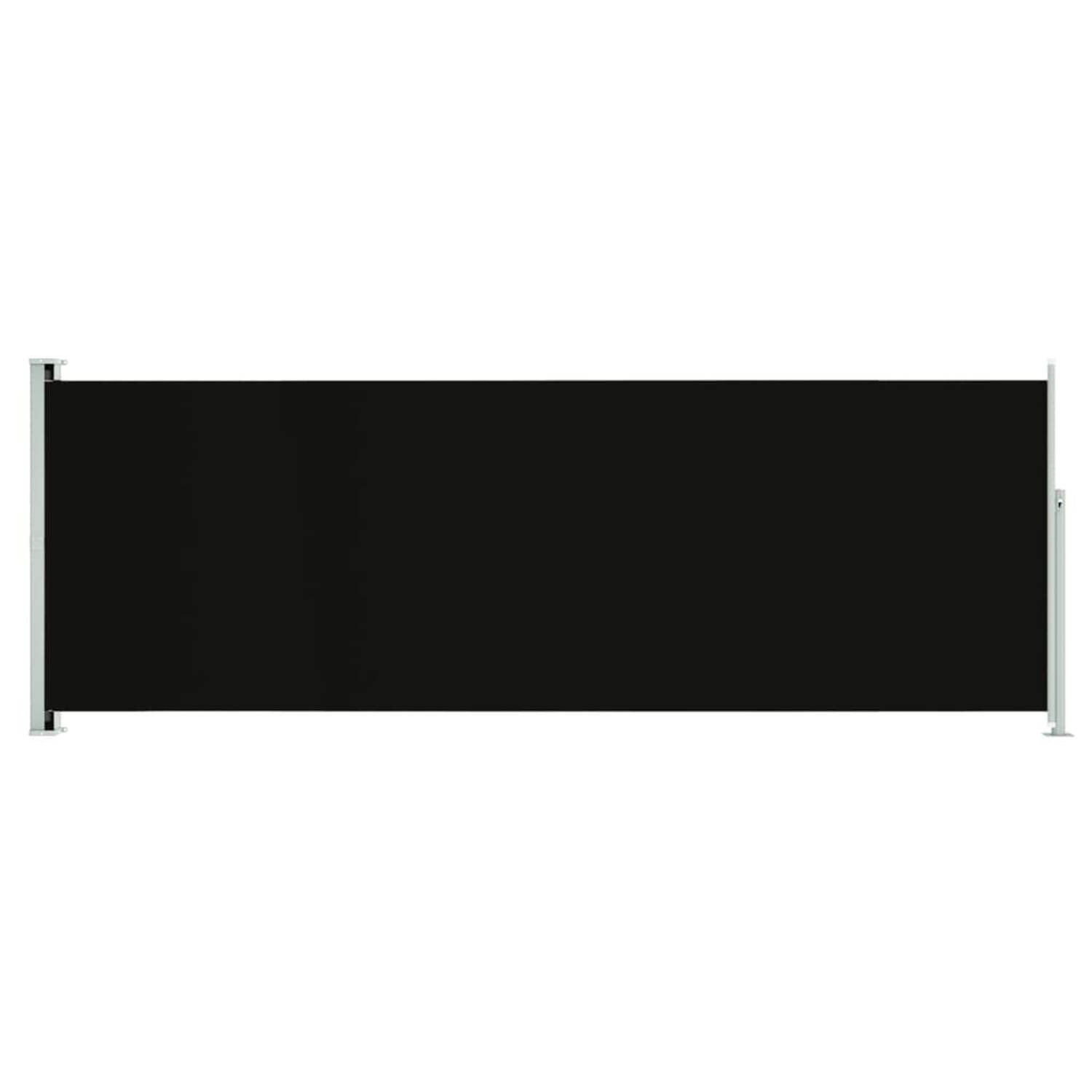 vidaXL Tuinscherm uittrekbaar 220x600 cm zwart