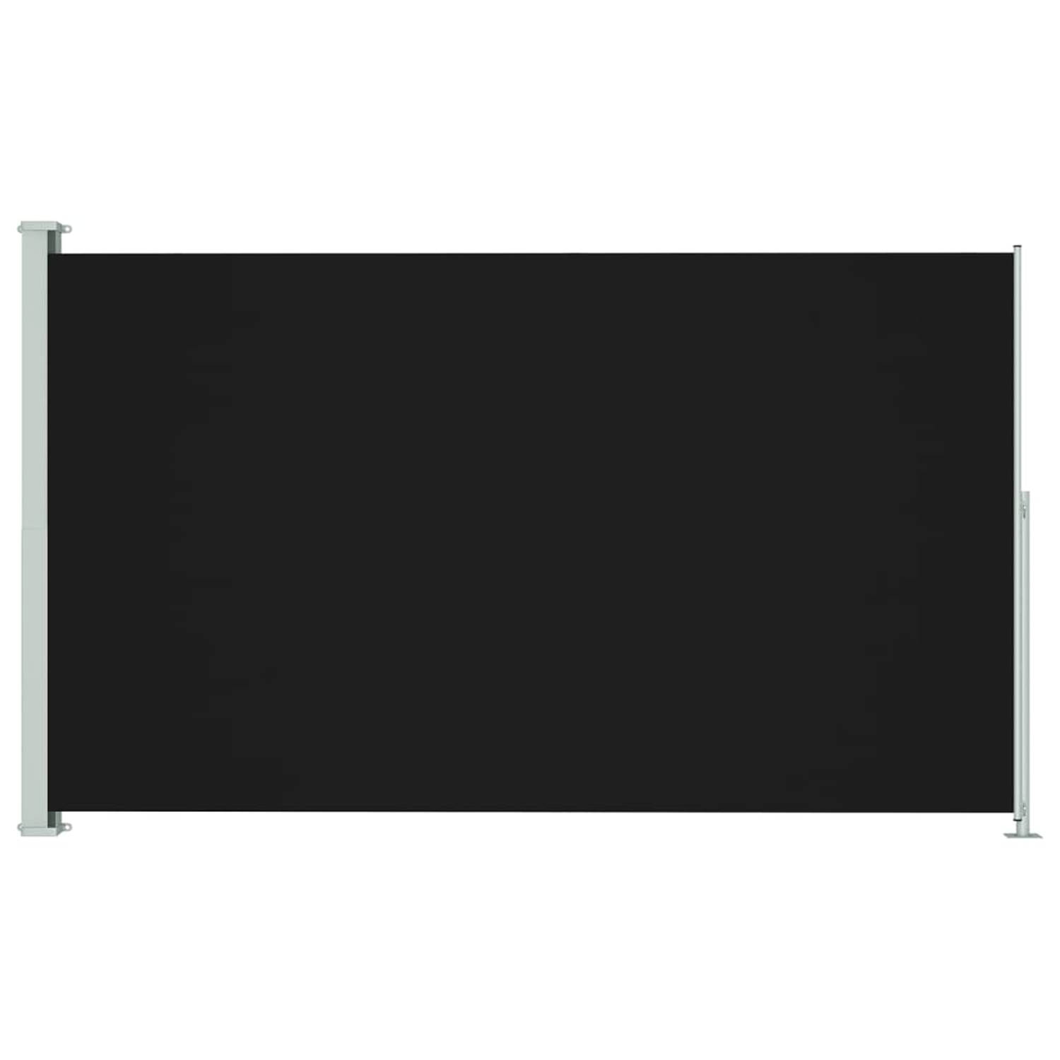 vidaXL Tuinscherm uittrekbaar 180x300 cm zwart