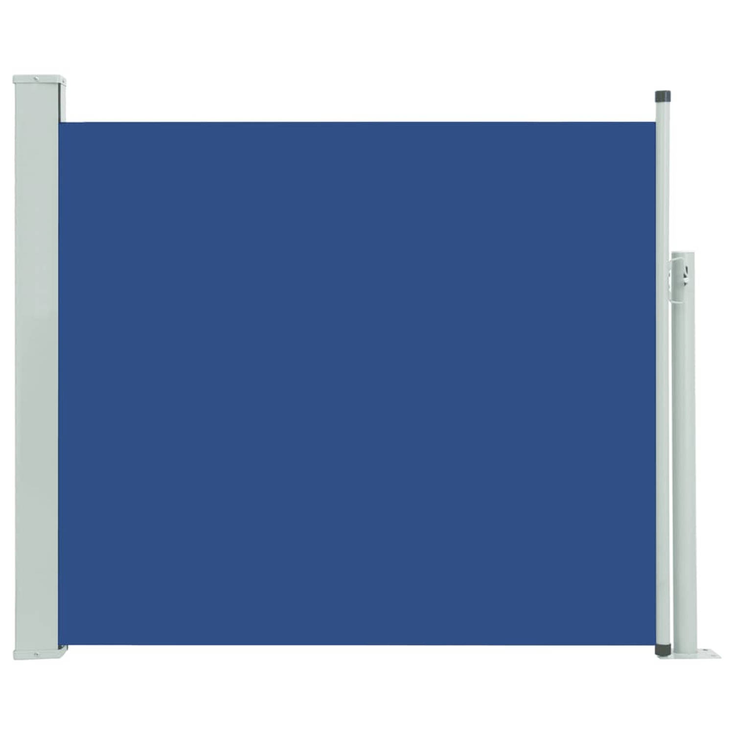 vidaXL Zijluifel uittrekbaar 100x300 cm blauw