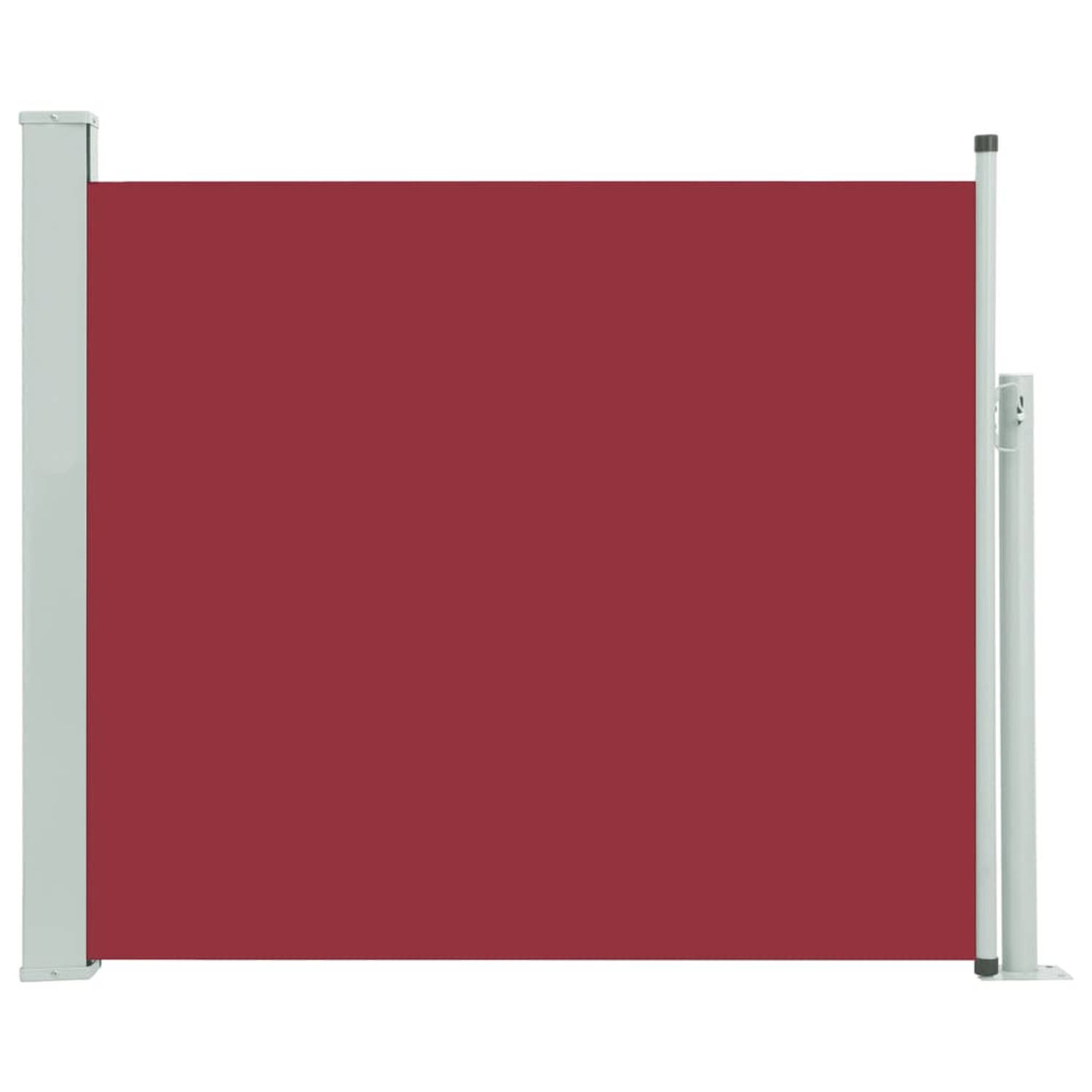 vidaXL Zijluifel uittrekbaar 100x300 cm rood