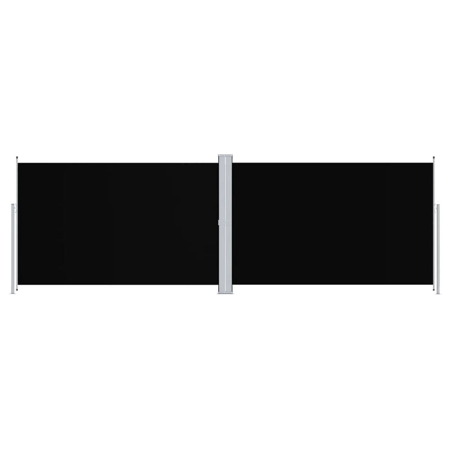 vidaXL Tuinscherm uittrekbaar 200x600 cm zwart