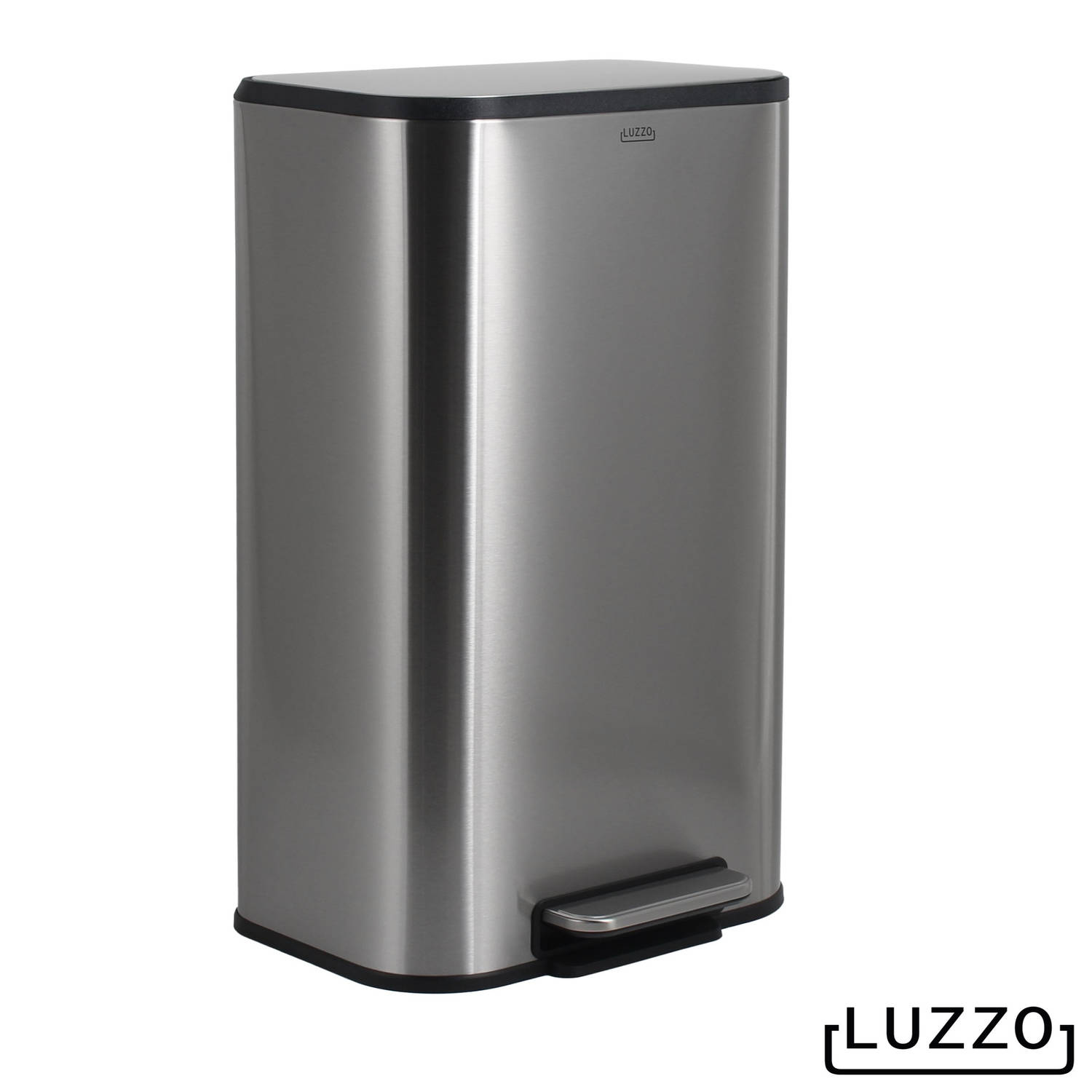 Luzzo® Nevada Pedaalemmer prullenbak 30 liter Mat RVS