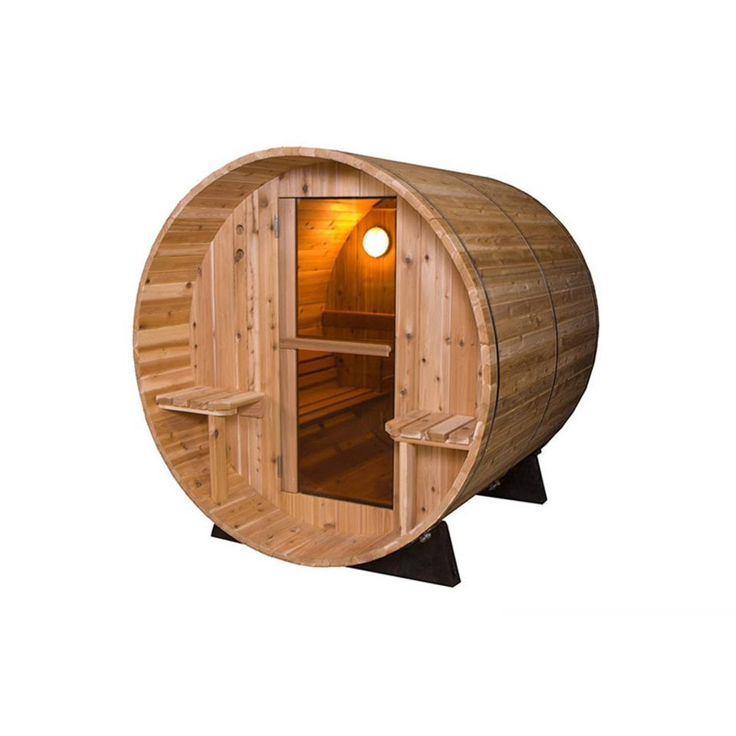 Barrel Sauna Rustic 7+1 ft. Fonteyn