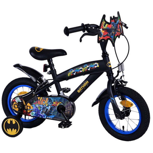 Batman Kinderfiets - Jongens - 12 inch - Zwart - Twee handremmen