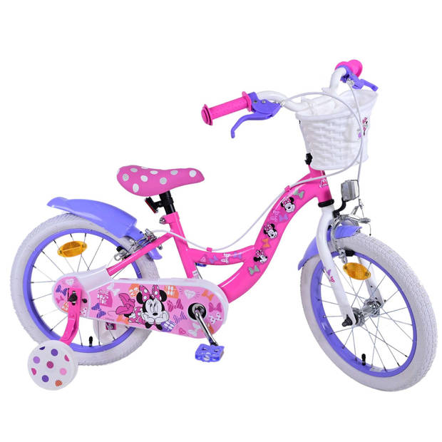 Disney Minnie Kinderfiets - Meisjes - 16 inch - Roze - Twee handremmen