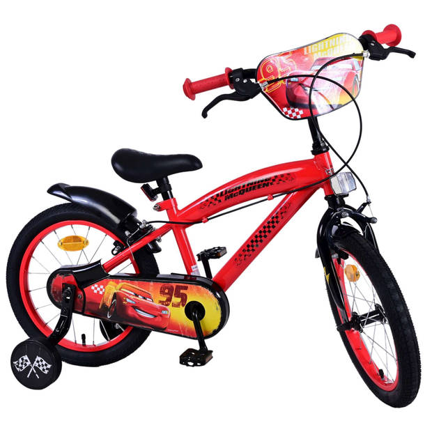 Disney Cars Kinderfiets - Jongens - 16 inch - Rood - Twee handremmen