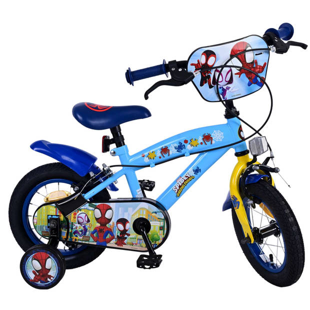 Spidey Kinderfiets - Jongens - 12 inch - Blauw - Twee handremmen