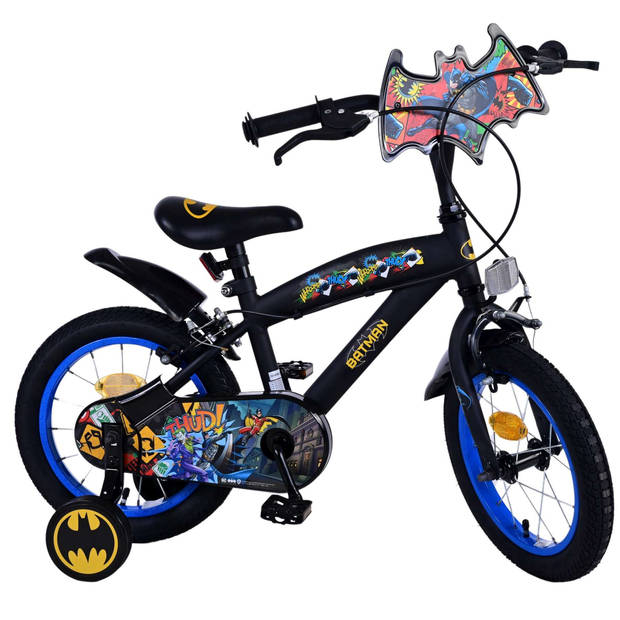 Batman Kinderfiets - Jongens - 14 inch - Zwart - Twee handremmen