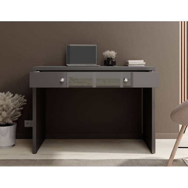 Meubella Bureau Ixta - Grijs - 110 cm