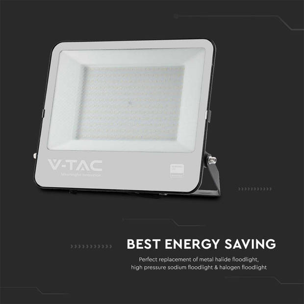 V-TAC VT-44201 Zwarte LED Schijnwerpers - Samsung - IP65 - 200W - 22960 Lumen - 6500K - 5 Jaar