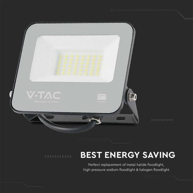 V-TAC VT-4435 Zwarte LED Schijnwerpers - IP65 - 30W - 5550 Lumen - 4000K