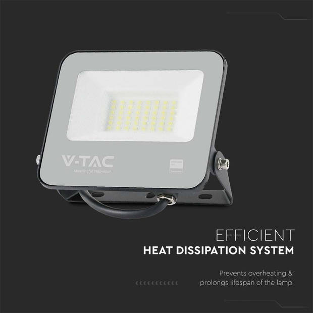 V-TAC VT-4435 Zwarte LED Schijnwerpers - IP65 - 30W - 5550 Lumen - 4000K