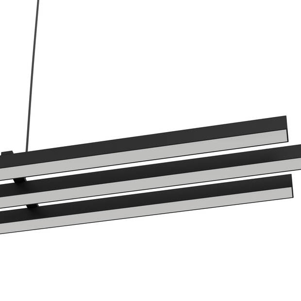 EGLO Cannigiona Hanglamp - LED - 93 cm - Zwart