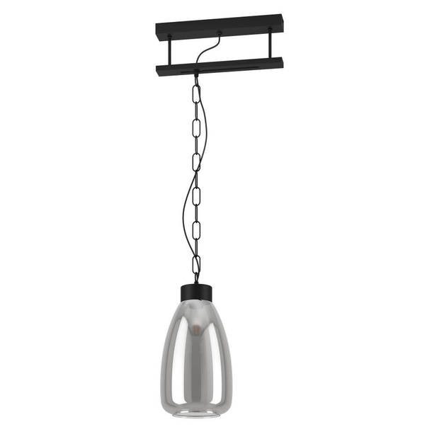 EGLO Brickfield Hanglamp - E27 - 35 cm - Zwart