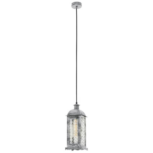 EGLO Lisburn 1 Hanglamp - E27 - 12.5 cm - Zilver