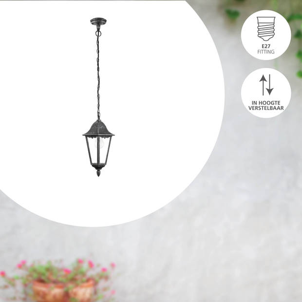 EGLO Navedo Hanglamp buiten - E27 - 23 cm - Zwart