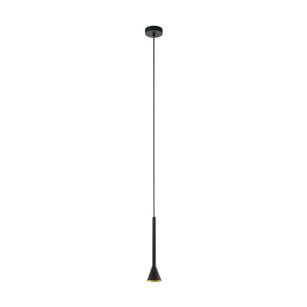 EGLO Cortaderas Hanglamp - LED - 9.5 cm - Zwart;Goud