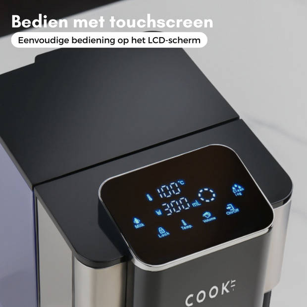 COOK IT Waterdispenser - 4L met Digitaal Display - Verschillende standen
