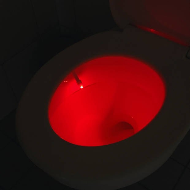 Toilet Led Light - Met Bewegingssensor - 8 Verschillende Kleuren - Toiletpot verlichting - Groen/Zwart