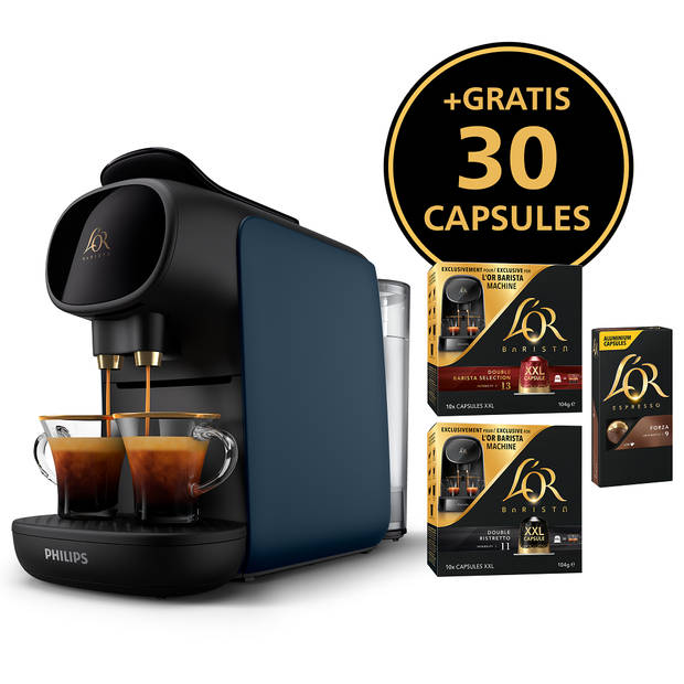 Philips L'OR Barista Sublime koffiecupmachine LM9012/43 + gratis koffiecups t.w.v. € 17.75