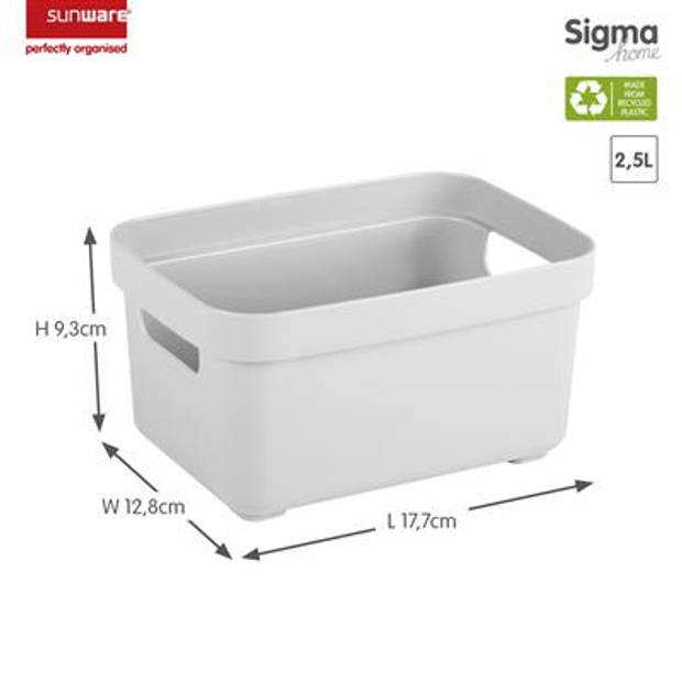 Sunware - Sigma home opbergbox 2,5L wit