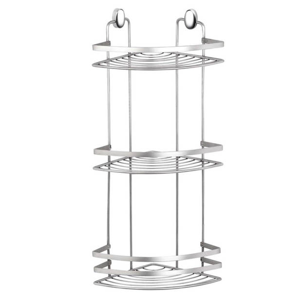 Kruidenrek ophangbaar - 3-laags - zilver - H50 cm - rvs - Kruidenrekken